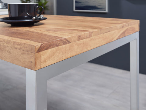 Rootz Schreibtisch – Akazienholz – Computertisch mit Metallbeinen – Rustikaler Laptoptisch – 120 x 60 cm