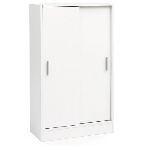 Rootz Wood Filing Cabinet - Modern Design Multipurpose Cabinet - Office Storage Solution - Hallway Chest of Drawers - Small White Storage Cabinet - White - 60x107.5x28.5cm