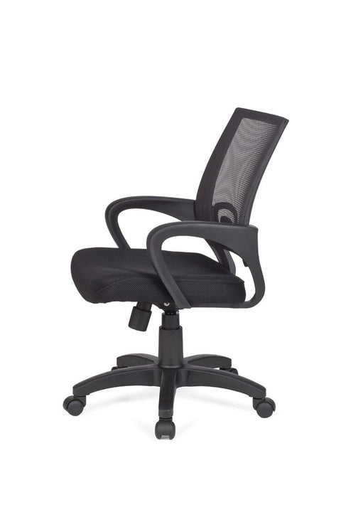 Rootz Office Chair - Black - Desk Chair with Armrests - Swivel Chair - Youth Chair