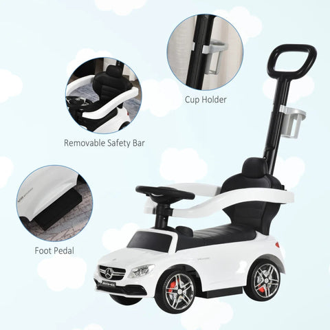 Rootz Children's Car Pushchair - Wit - Pp, Steel - 33.07 cm x 15.74 cm x 5.11 cm