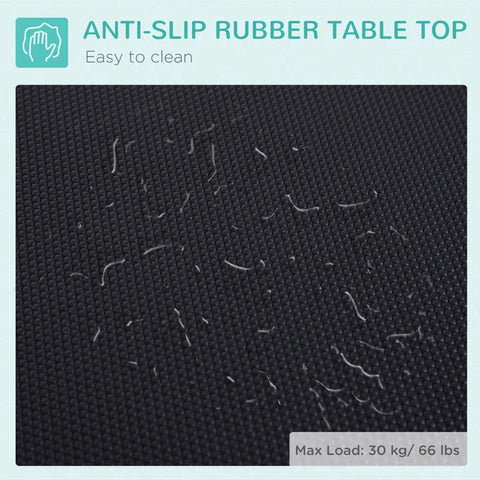 Rootz Changing Table - Black, White - Metal, Stainless Steel, Rubber - 31.88 cm x 18.89 cm x 31.49 cm