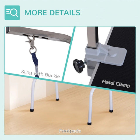 Rootz Changing Table - Black, White - Metal, Stainless Steel, Rubber - 31.88 cm x 18.89 cm x 31.49 cm