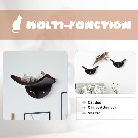 Rootz Cat Lounger - Brown - Engineered Wood, Foam, Plush - 16.14cm x 11.02cm x 8.26cm