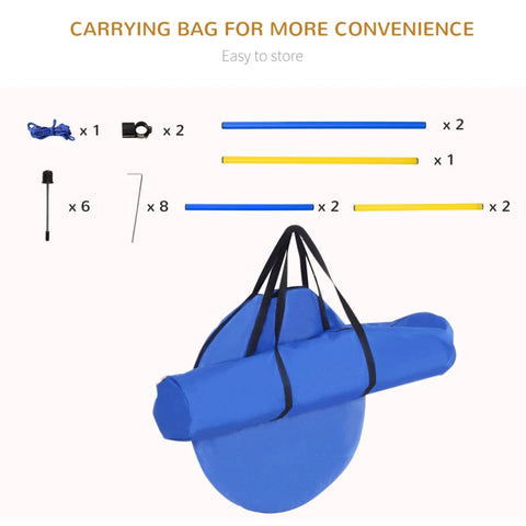 Rootz Dog Training Set - Yellow, Blue - Pe, Polyester - 58.27 cm x 23.62 cm x 23.62 cm
