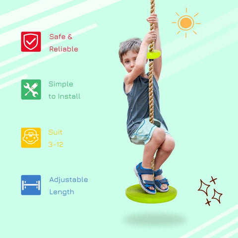 Rootz Children's climbing rope - Red, Blue, Green - Pp - 78.74 cm x 11.41 cm x cm