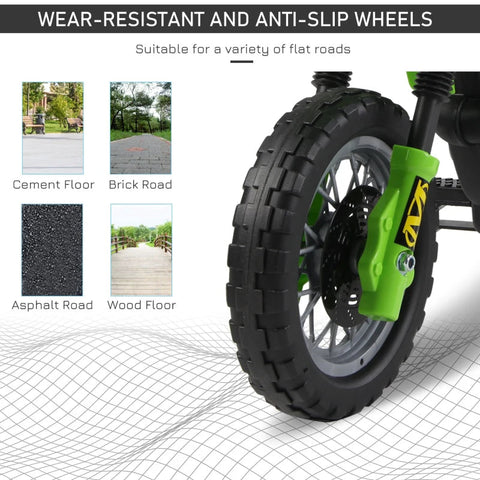 Rootz Kinder-Elektromotorrad – Grün, Schwarz – PP – 40,16 cm x 20,87 cm x 25,98 cm