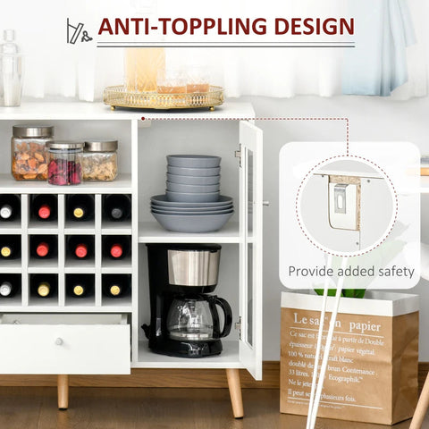 Rootz Küchenschrank – Weiß – Spanplatte, Hartholz – 39,37 cm x 31,49 cm