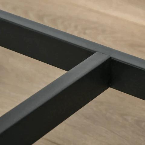 Rootz Table And Chairs Set - Bar Table Set - Kitchen Table - Bar Table - With 2 Bar Stools - Dining Room Set - Dining Set - Particle Board/Steel - Brown - 120 x 60 x 95 cm