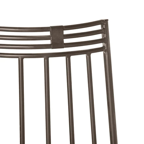 Rootz Metal Tree Bench - Semicircular - Garden Bench -  Park Bench - Bench For Ø37cm Tree Trunks - Rustic Brown - 135 x 70 x 85 cm