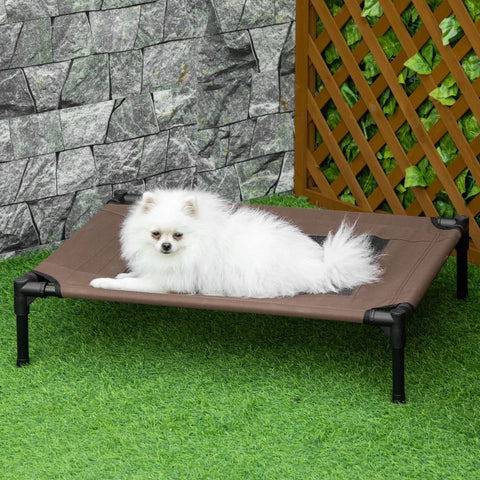 Rootz Dog Lounger - Dog Bed - Cat Bed - Pet Bed - Sleeping Place - Brown - 76 x 61 x 18 cm