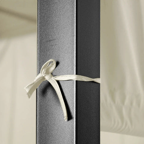 Rootz Gartenmöbel-Set mit Pergola – PE-Rattan – wetterbeständig – abnehmbare Bezüge – 230 cm x 230 cm x 210 cm