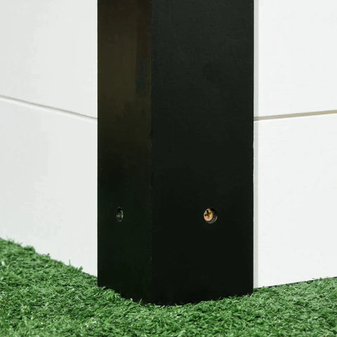 Rootz Raised Bed - Reinforced Edges - Weather Resistant - Black + White - 91.5cm x 91.5cm x 41cm