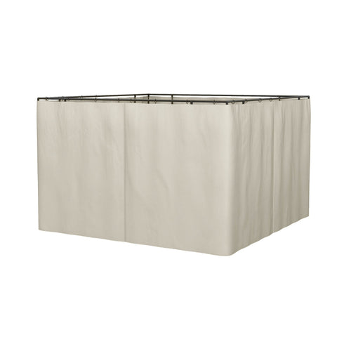 Rootz 4 Side Panels - Gazebo With Hooks - Side Panels For Gazebo - Side Panels Party Tent - Polyester - Beige - 302 x 205 cm