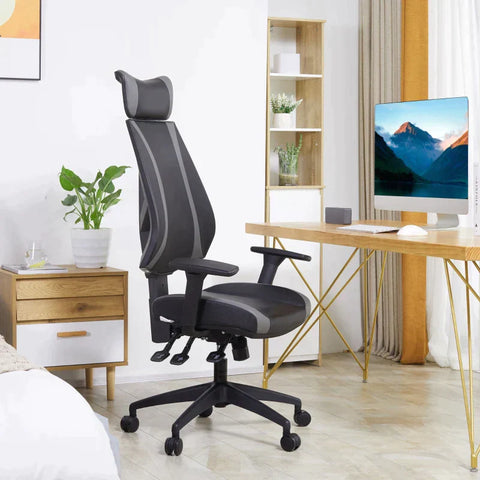 Rootz Office Chair - Gaming Chair - Swivel Chair - Black - 66 cm x 66 cm x 133 cm