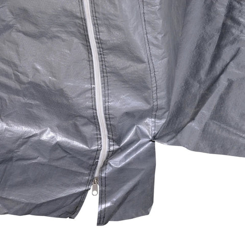 Rootz Foil Garden Shed - Garden Shed - Foil Garage - Carport Canopy - Galvanized Steel - Outdoor - Grey - 2 x 2 x 2 m