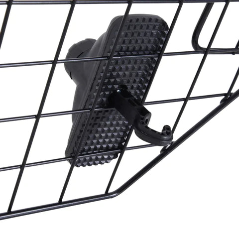 Rootz Dog Guard - Pet Car Barrier - Adjustable - Divider - Metal - Black - (89-122) x 41 cm