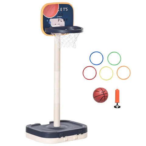 Rootz Basketbalstandaard - Kinderbasketbalstandaard - Basketbal - Ballenpomp - 58,5x56x137 cm