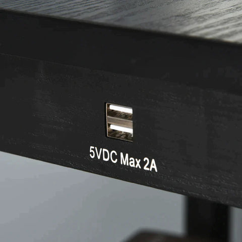 Rootz Floor Lamp - Side Table - 3 Shelves Interior Lighting - Living Room Floor Lamp - Bedroom Floor Lamp - Black/White