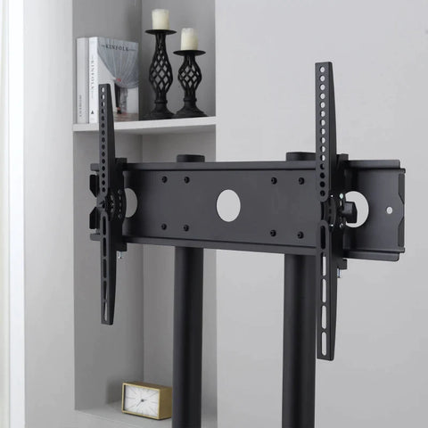 Rootz TV Stand - Mobile TV Stand With Wheels - Flat Screen TV Stand - Office - Classroom - Bedroom - 85.5 cm x 73 cm x 170 cm