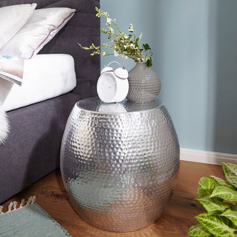 Rootz bijzettafel - Zilver aluminium tafel - Moderne salontafel