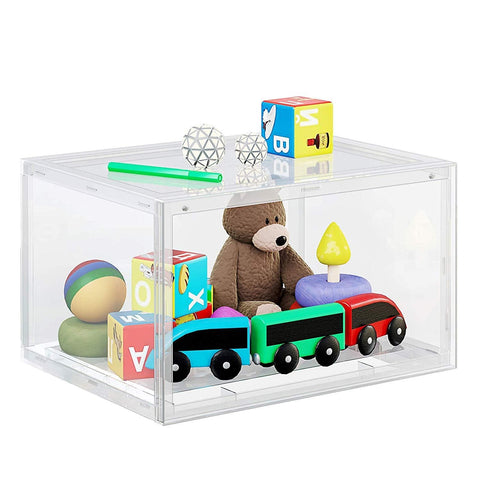 Rootz Shoe Storage Systems - Stackable Shoe Holder - Shoe Box - White - 28 x 36 x 22 cm