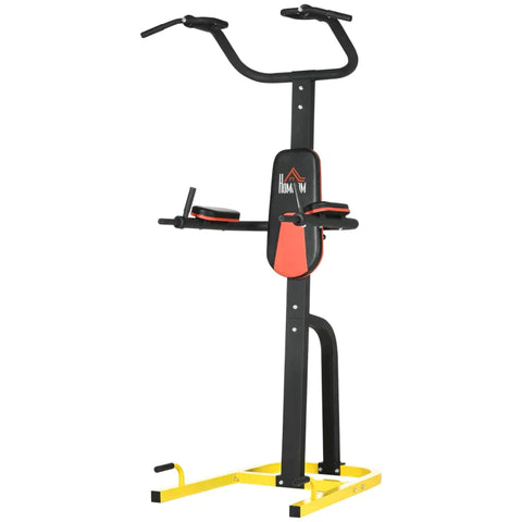 Rootz Multi-Gym - Krachtstation voor Pull-ups - Push-ups, Dips - Opvouwbare Handgrepen - Stabiel Stalen Frame - Diverse Bekleding - Zwart - 104L x 104B x 212H cm