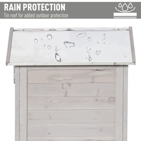 Rootz Garden Shed - Garden Storage Shed - Garden Cabinet - Tool Shed - Garden Tool Shed - Light Gray - 90 x 63 x 200 cm