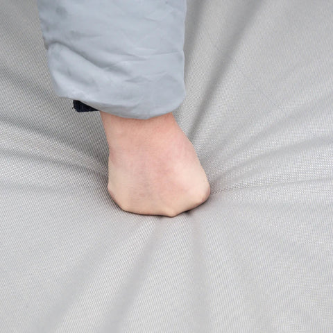 Rootz Gartenliege – Loungesessel – Sonnenliege – Balkonliege – PE Rattan – Polyester – Natur + Beige – 65 x 200 x 31 cm