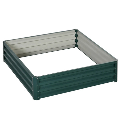 Rootz Planter - Garden Bed Planter - Steel Housing - Green - 120 x 120 x 30 cm