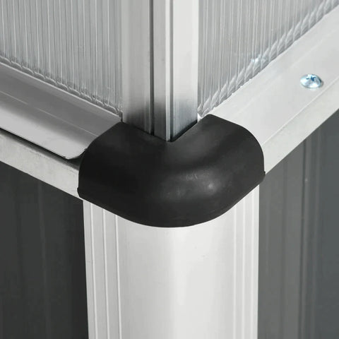 Rootz Verhoogd Bed - Cover Mini Broeikas - Weerbestendig - Zilver + Helder - 80cm x 50cm x 74cm