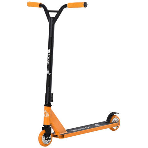 Rootz Stunt Scooter - Stunt Scooter for Kids - Kick Scooter - Fun Scooter with Deck Rubber Handles - Aluminum - Orange - 68 x 46 x 84 cm