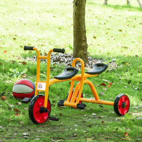 Rootz Children's Tricycle - Children's Tandem Tricycle - Children Balance Bike - Children's Bike - Yellow