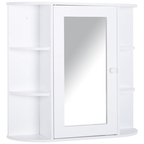 Rootz Wall Mirror Cabinet - Wall Cabinet - Mirror Cabinet - Wall Mirror - Wall Cabinet - White