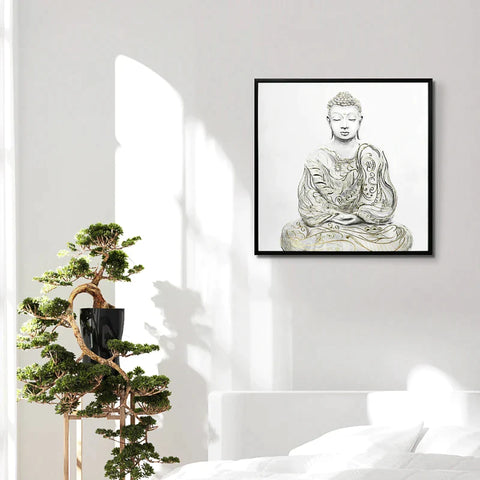 Rootz Wall Art - Wall Pictures - Canvas Wall Art - Art Print - UV Printing - Multi-coloured - 83 x 83 cm