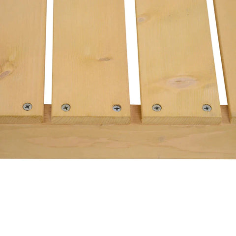 Rootz Garden Bench - Wooden Bench - Rustic Bench - 2 Seater Bench - Garden Furniture - Natural - 110 x 38 x 35 cm