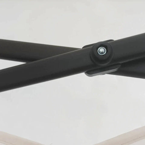 Rootz Gazebo - Folding Pavilion With Side Walls - Metal - Polyester - Mosquito Net - White - 3.25 x 3.25 x 2.65 m