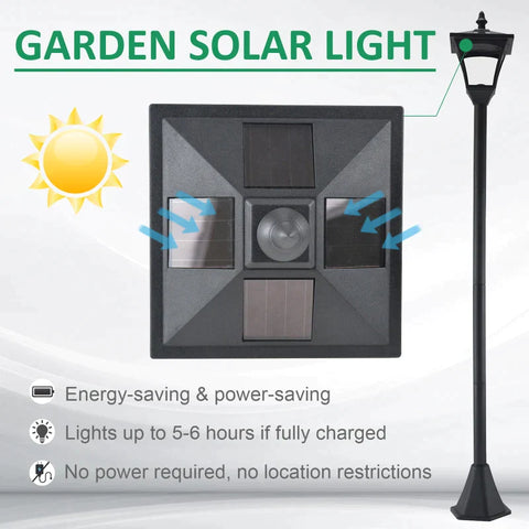 Rootz Garden Lantern - - Plastic - 5.91 cm x 5.91 cm x 47.24 cm