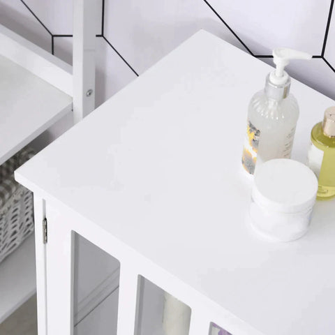 Rootz Keukenkast - Badkamerkast - Kast 2 Deuren - Dressoirkast - Wit - 80 x 36 x 80 cm