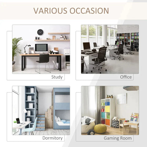 Rootz Desk - Computer Desk - Adjustable Desk - 4 Storage Shelves - 140x 60x 122cm