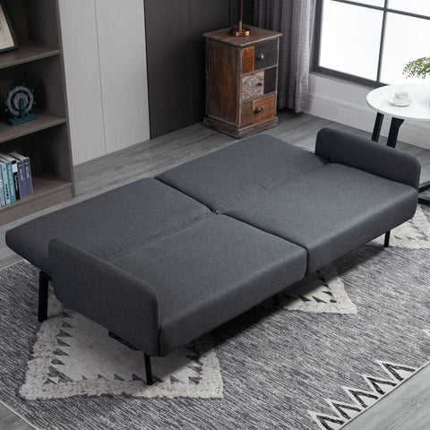 Rootz Sofa Bed - 2-seater Sofa Bed -  Lounging Sofa - Polyester - Foam - Steel - 214 cm x 94 cm x 81 cm