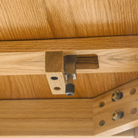 Rootz Dining Table - For 4-6 People - Folding Table - Kitchen Table - Solid Wood - Oak+natural - 130L x 80W x 76H cm