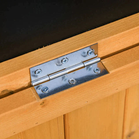 Rootz Garden Cabinet - Tool Shed - Water-resistant - Fir Wood - Durable - Large Room - Yellow - 127 x 56 x 60 cm