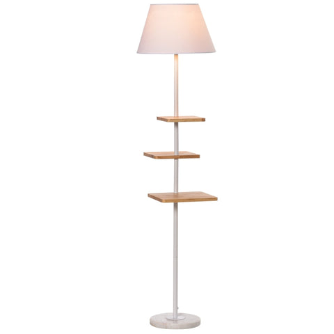 Rootz Floor Lamp - With Shelf - Living Room Floor Lamp - 38 cm x 38 cm x 155 cm