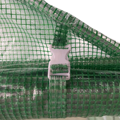 Rootz Greenhouse - Poly Greenhouse - Walk-in Poly Tunnel - Vorstbeveiliging - Groen - 3.8L x 1.92B x 1.95Hm