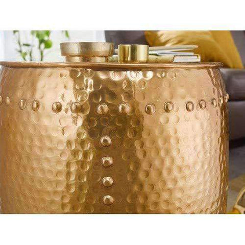 Rootz bijzettafel - Gouden aluminium decoratietafel - Loungetafel