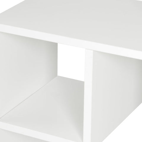 Rootz Wall Shelf - Floating Shelf - Bookcase - Modern Wall Storage - Wall-mounted - Living Room Wall Shelf - Chipboard - White - 60x25x60cm