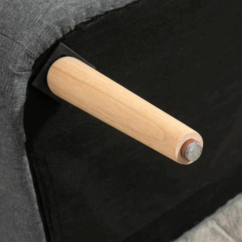 Rootz Sofa - Sofa Seating - 2-seater Sofa - Lounge Sofa - Light Gray - 117 x 56.5 x 77 cm