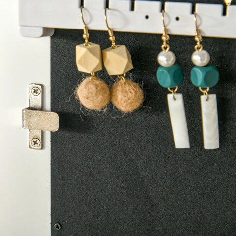 Rootz Jewelry Cabinet - Full-Length Mirror - Lockable Jewellery Organiser - With LED Light - 46 cm x 36.5 cm x 151.5 cm