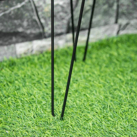 Rootz Plant Stands - Flower Stand - Plant Stand - Display Plants Stand  - Steel - Black - 21L x 20W x 23.5H cm