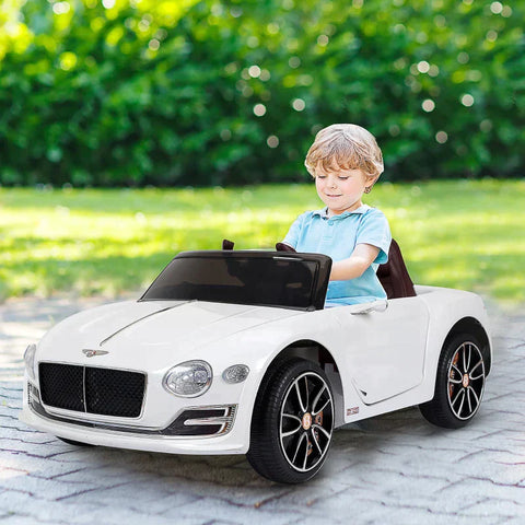 Rootz Elektrische Kinderauto - Bentley Gt - Afstandsbediening - Wit - 108 X 60 X 43 Cm